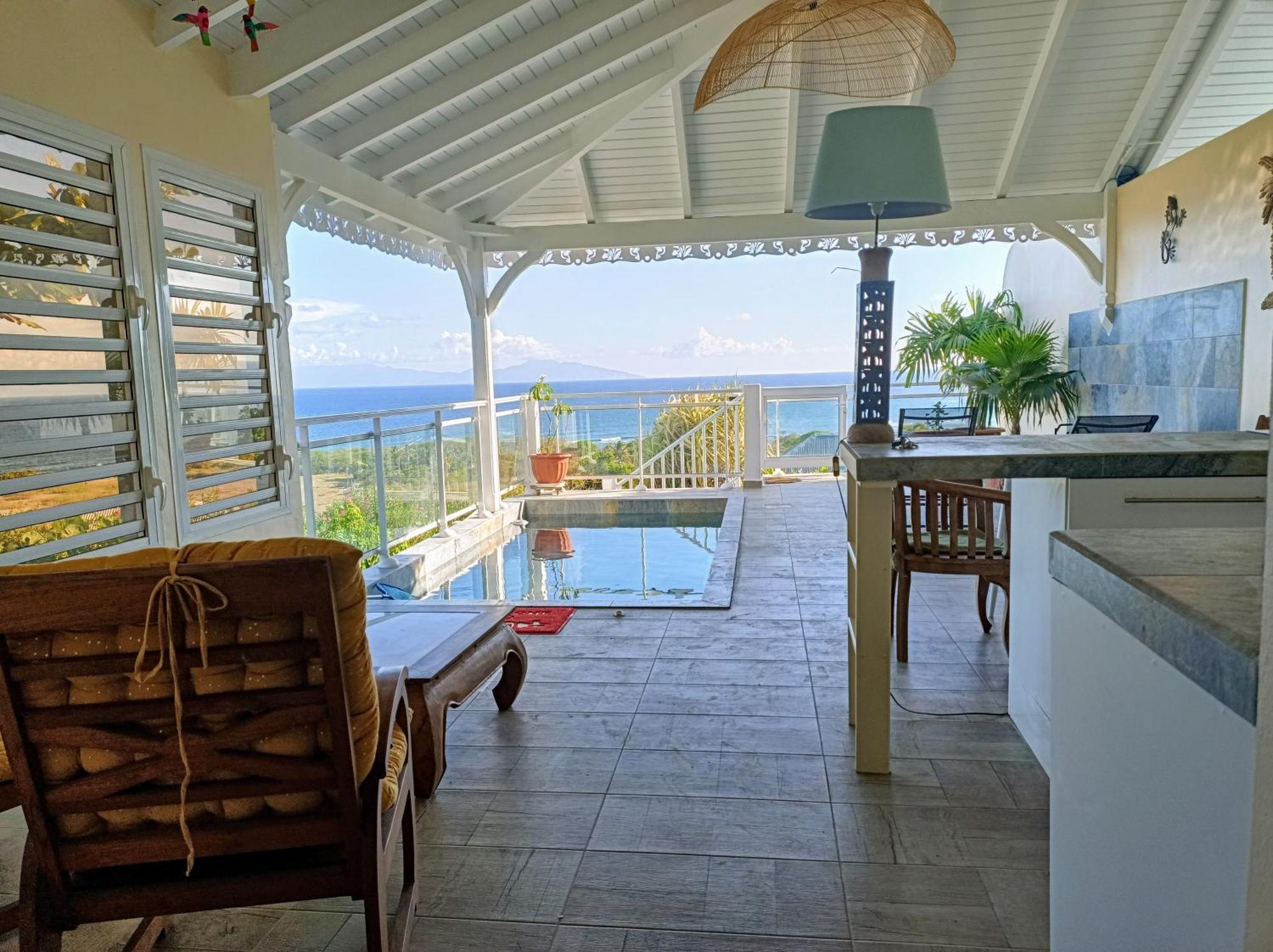 Aux Colibris Amoureux : Loft De Standing Avec Vue Mer Grand-Bourg  外观 照片